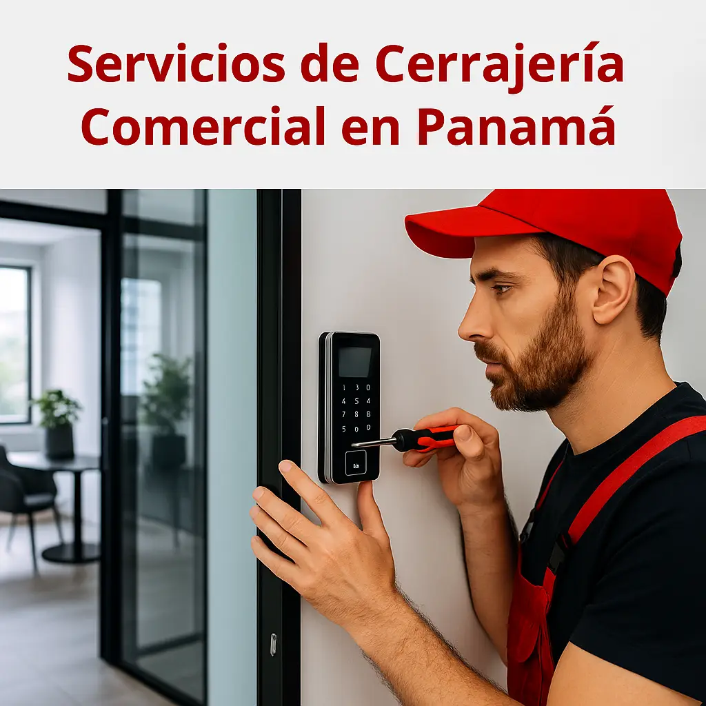 cerrajería comercial en Panamá con instalación de control de acceso digital en oficinas