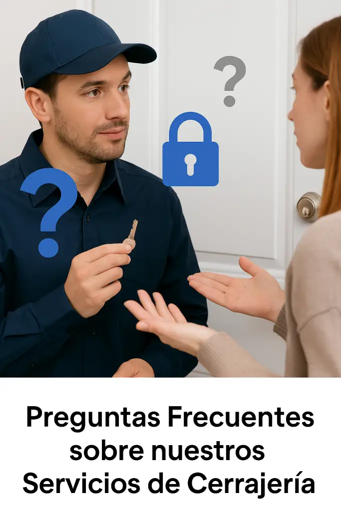 Cerrajero experto respondiendo preguntas frecuentes de clientes en Panamá