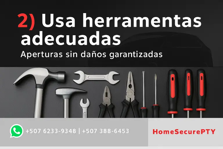 Uso de herramientas adecuadas para apertura de autos sin daños en Panamá – HomeSecurePTY