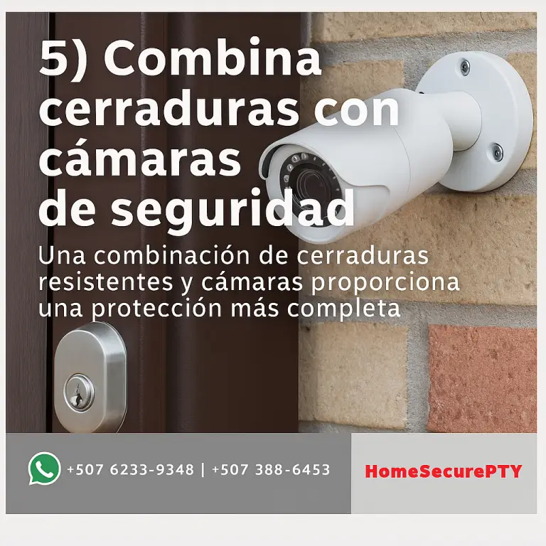 Cámaras de seguridad combinadas con cerraduras en negocios de Panamá – HomeSecurePTY