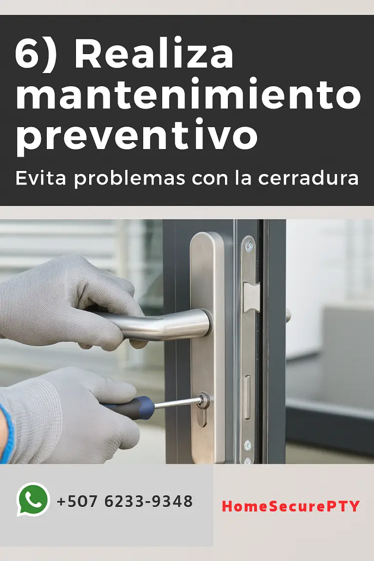 Mantenimiento preventivo de cerraduras comerciales en Panamá – HomeSecurePTY