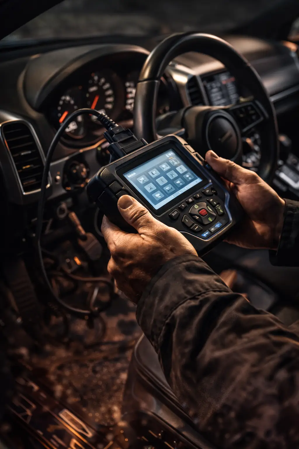 Cerrajero programando llave con chip en Panamá